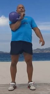 Rack kettlebell frontal